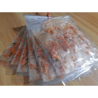 Bánh tráng tép dẻo cay cuốn hành phi (xâu 10 bịch)