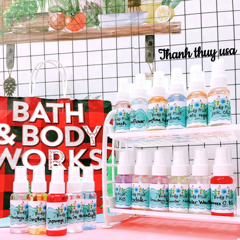 Xịt Thơm Toàn Thân Hương Nước Hoa Body Mist Bath & Body Works - Chiết 35ml