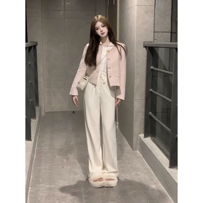 SET ÁO KHOÁC DẠ TWEED VÀ QUẦN ỐNG XUÔNG CỰC XINH (BÁN RỜI)