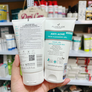 Floslek Sữa Rửa Mặt Kháng Khuẩn Ngừa Mụn Antibacterial Face Cleansing Gel 125ml