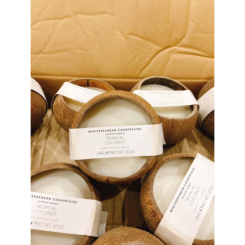 NẾN THƠM TRÁI DỪA VNXK - COCONUT BOWL CANDLES