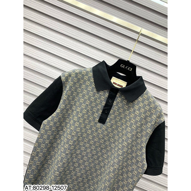 Áo POLO phối vải dệt logo màu bản SUPPER hàng đẹp chuẩn hình ảnh mô tả