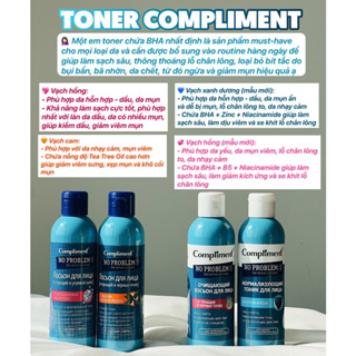 TONER LÀM SẠCH CHO DA DẦU MỤN COMPLIMENT