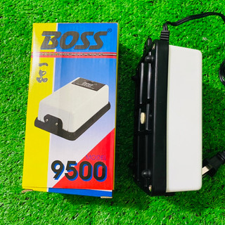 MÁY OXY 2 VÒI SIÊU ÊM CHO HỒ CÁ - BOSS 9500