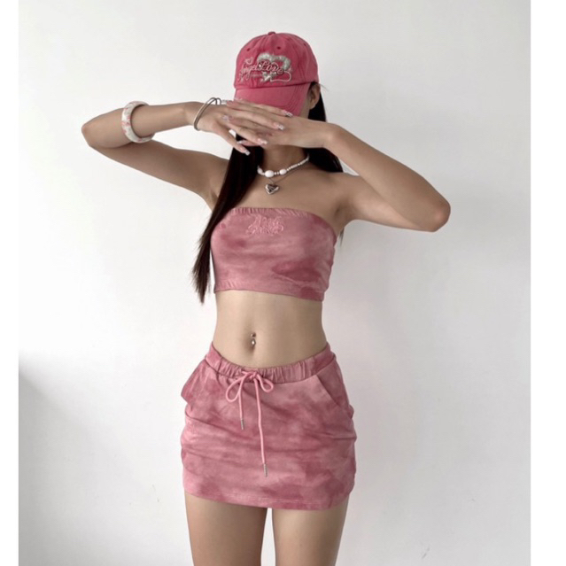 Bộ loang áo ống và váy ngắn có quần trong WINKLE TIEDYE SET - MOODSWINGS