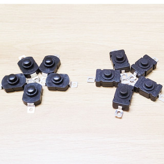 Công tắc đèn pin 1712kd / kan-28 2 chân, nhấn giữ - nhấn nhả