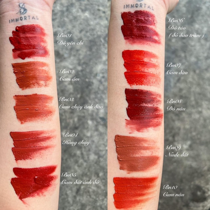 SON KEM BERNICE CHÍNH HÃNG 10 MÀU MỚI  NHẤT