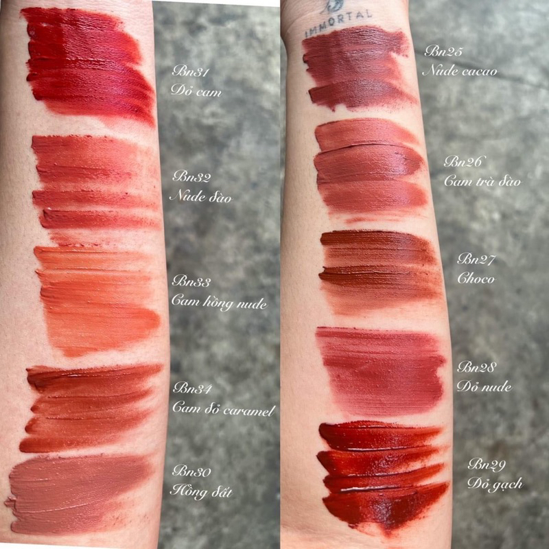 SON KEM BERNICE CHÍNH HÃNG 10 MÀU MỚI  NHẤT