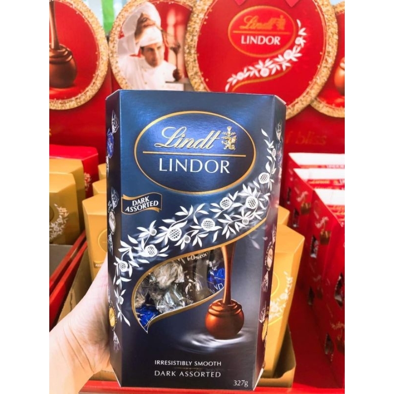Socola đen cao cấp Lindor Dark Assortment của Thụy Sĩ hộp lớn 330gram(hàng air)