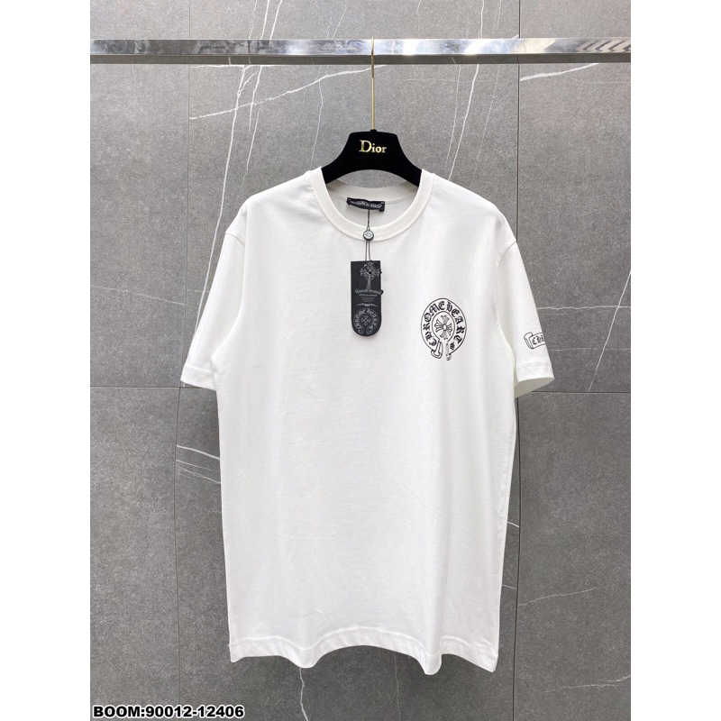 Áo phông hè nam nữ in hình đơn giản 2 màu đen trắng ảnh thật đủ size S M L XL