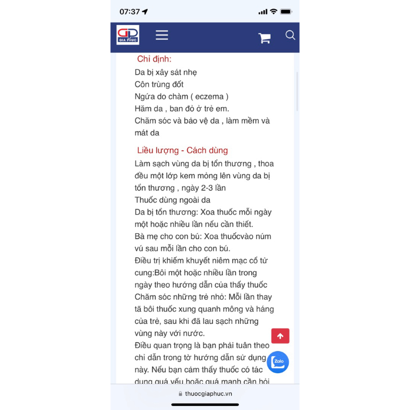 Kem Hăm Cho Bé. Babypanthen Típ 20gram