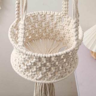 Giỏ treo cây macramé-giỏ treo trái cây thủ công-giỏ treo hoa-giỏ treo đựng đồ đa năng-sợi macramé-giỏ macramétúi macrame