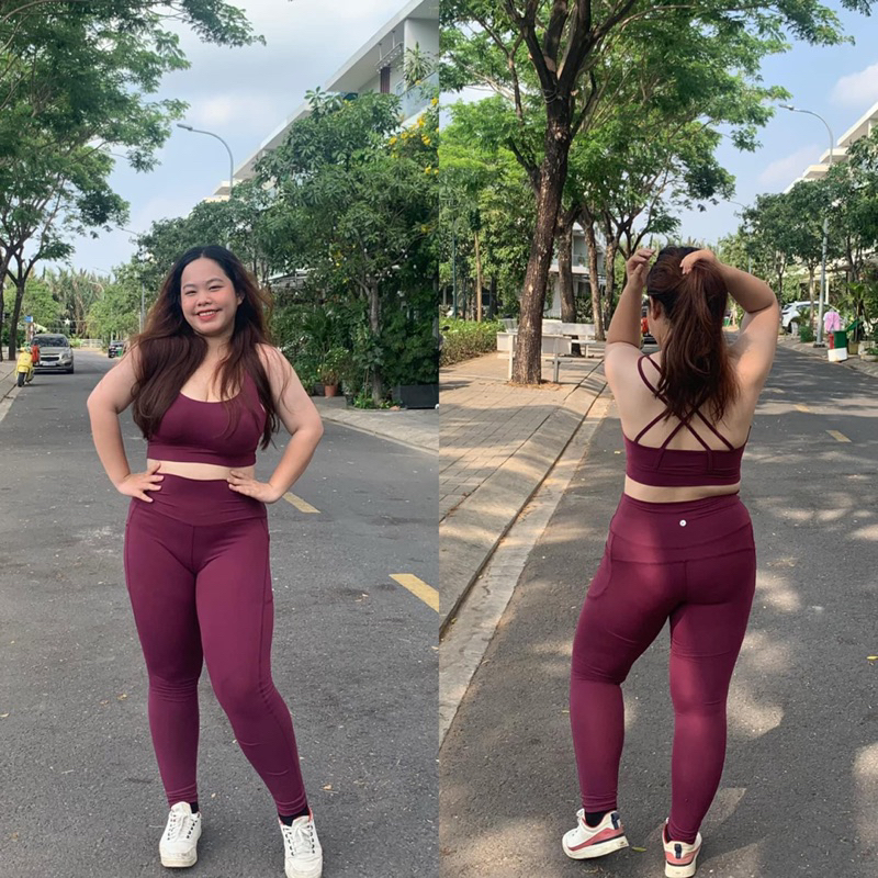 Set dài tập gym yoga bigsize chất thun lạnh co dãn 4 màu