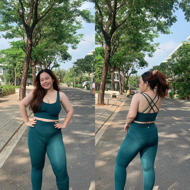 Set dài tập gym yoga bigsize chất thun lạnh co dãn 4 màu