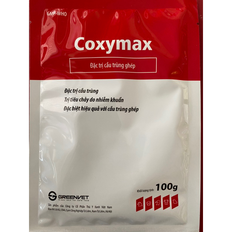 Coxymax 100gam cầu trùng gà