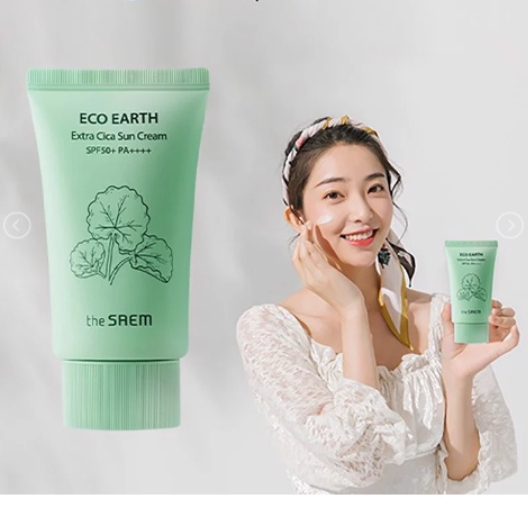 Kem Chống Nắng The Saem Eco Earth Cream 50g