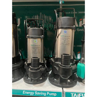 Máy bơm chìm, bơm tõm nước thải cắt rác 1.1kw,1.5kw thân inox 304 taifu - bảo hành 1 năm, bơm chìm hút bùn, nước thải