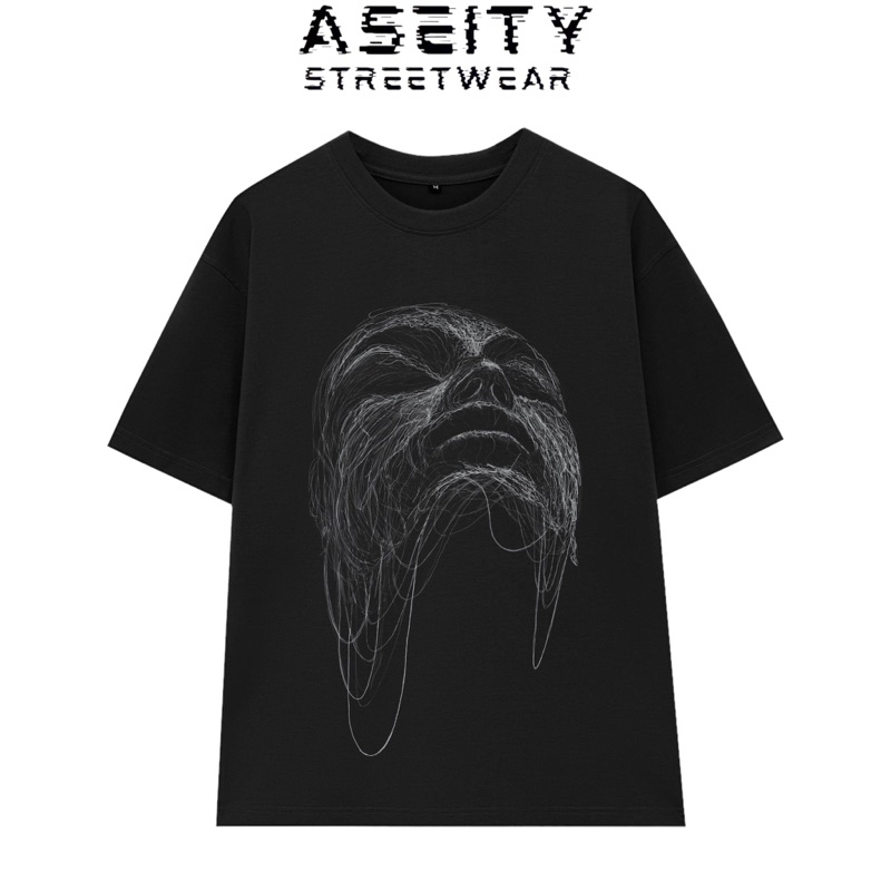 Áo thun unisex local brand ASEITY,chất cotton 100% phong cách đường phố- mặt người 3d