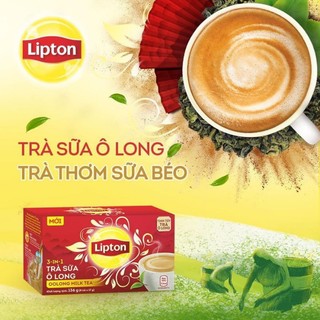 Lipton Trà Sữa Ô Long - Trà Sữa Matcha ( Hộp 8 Gói x 17g )