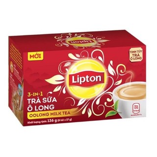 Lipton Trà Sữa Ô Long - Trà Sữa Matcha ( Hộp 8 Gói x 17g )