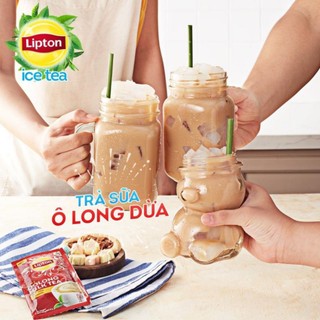 Lipton Trà Sữa Ô Long - Trà Sữa Matcha ( Hộp 8 Gói x 17g )