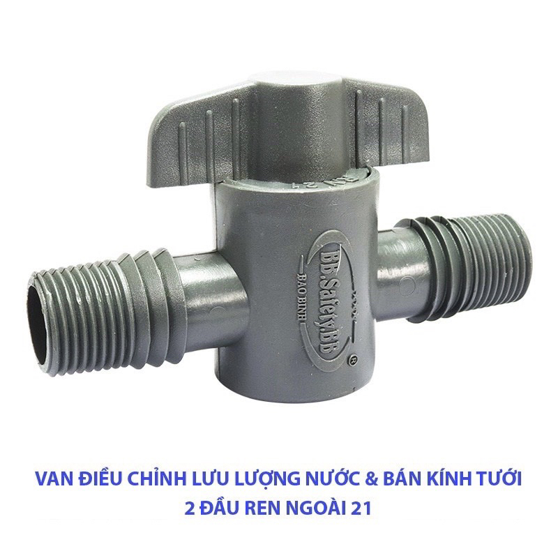 Bộ 10 Cái Van Giảm áp Chỉnh Lưu Lượng Nước 2 Đầu Ren Ngoài