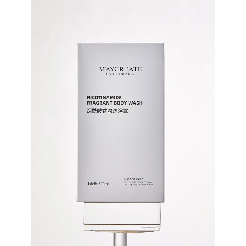 Sữa Tắm Hương Nước Hoa Maycreate 500ml Siêu Thơm, Bọt Mịn Niacinamide Dưỡng Trắng Và Làm Sáng Da, Cấp Ẩm Cho Da Siêu Tốt