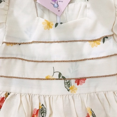 Váy Cho Bé Size Đại 8-40kg Mykids Váy Trẻ Em Thiết Kế Siêu Xinh Váy hoa xếp ly ngực vải đũi cho bé 0 1 2 3 4 5 6 7 8tuổi