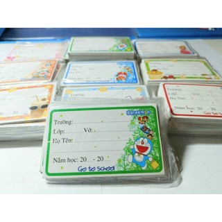 Nhãn vở học sinh tập 10 cái