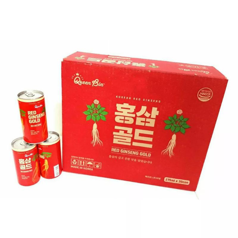 Nước Hồng Sâm Red Ginseng Gold Hàn Quốc 175ml hỗ trợ giảm căng thẳng mệt mỏi