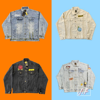 ✨ [Order] - Áo Khoác Drew Hoạ Tiết Mặt Cười Thời Trang Nam Và Nữ, Áo Denim Jacket Drew House Unisex