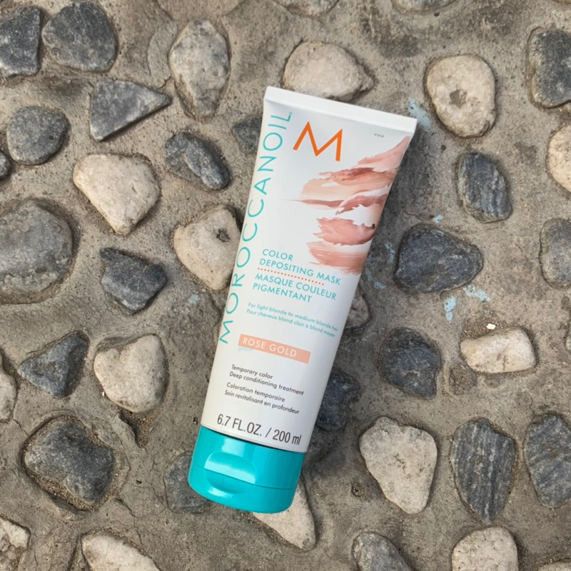 MẶT NẠ BỔ SUNG SẮC TỐ MÀU HÔNG VÀNG GOLD ROSE VÀ NHUỘM MÀU BÁN VĨNH CỮU CHO TÓC MOROCCCANOIL COLOR DEPOSITING MASK 200ML