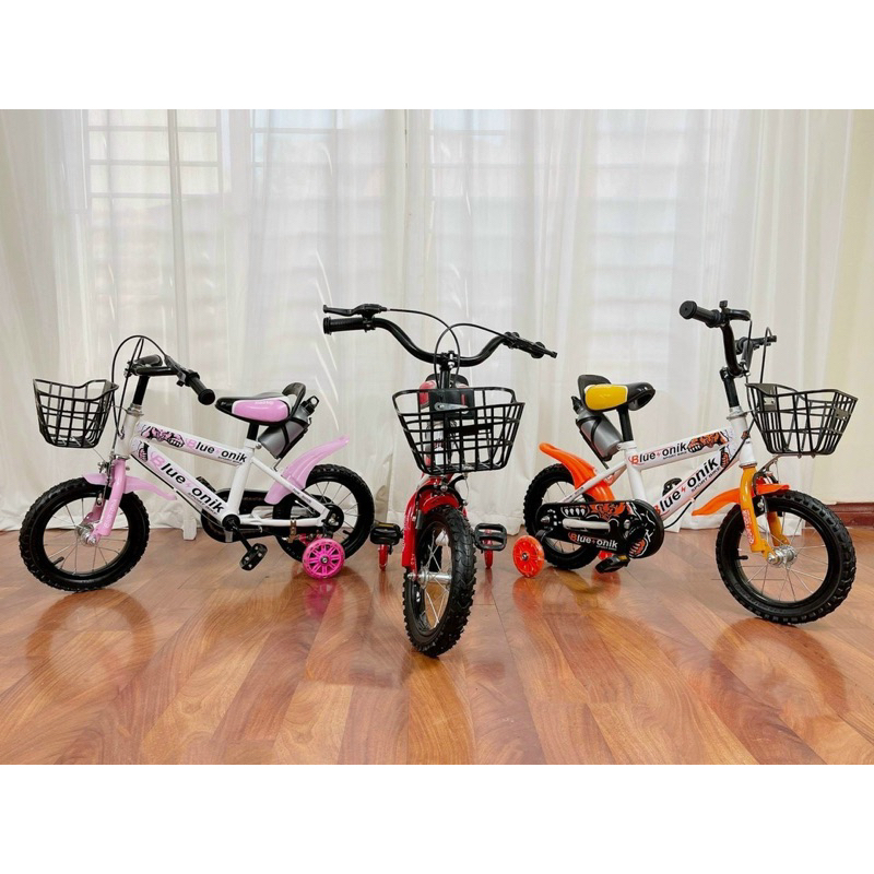 XE ĐẠP TRẺ EM 12inch/14inch cho bé xe khung thép 9Baby