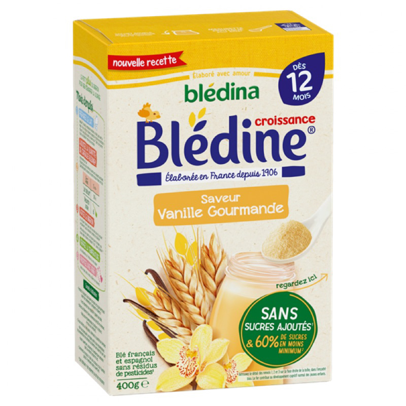 Bột pha sữa Bledine 12M+ vị vanille - Bột lắc sữa Bledina vani 400gam