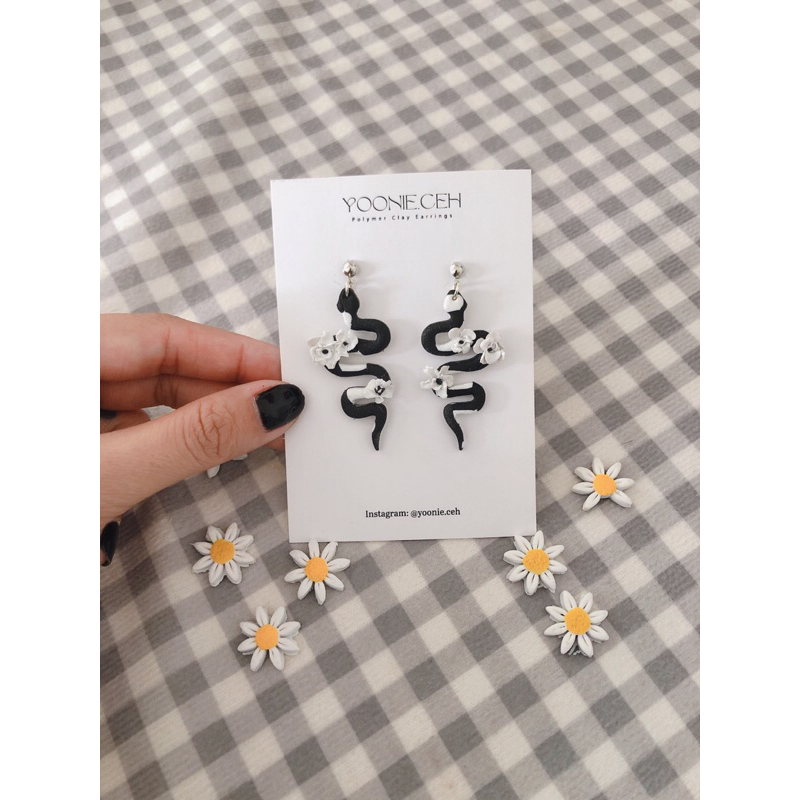 Yoonie Ceh - The Ocean - Snake nhiều mẫu | khuyên tai, bông tai xinh, xanh dương, đất sét Polymer nặn thủ công