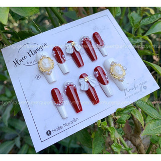 Nail box móng úp thiết kế , Nail giả nhọn sang trọng
