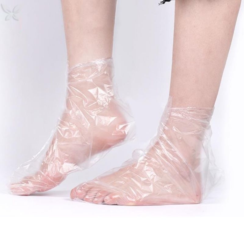 100 Túi Nilong Ủ Chân Dưỡng Ẩm Chất Liệu PE