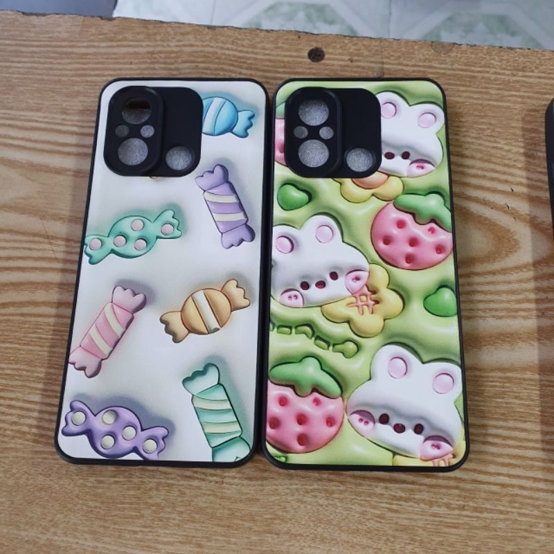 Ốp lưng Xiaomi Redmi 12C dẻo viền lưng in hình thú,doremon sắc nét có bảo vệ camera