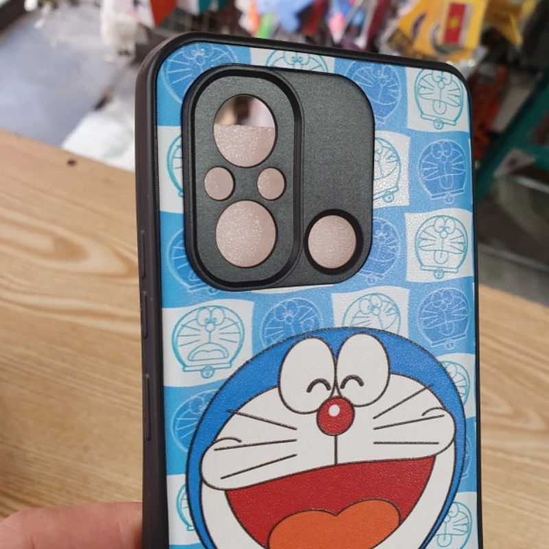 Ốp lưng Xiaomi Redmi 12C dẻo viền lưng in hình thú,doremon sắc nét có bảo vệ camera