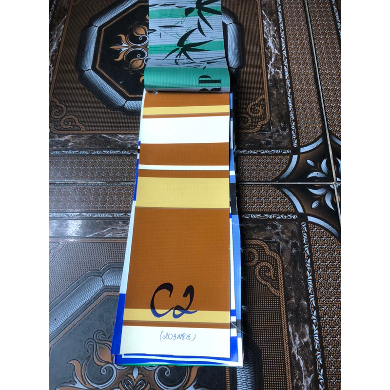 Bạt mái hiên nhựa PVC mẫu lá trúc 3 lớp dày, dẻo, khổ rộng 1m50, che nắng, che mưa siêu bền không thấm nước