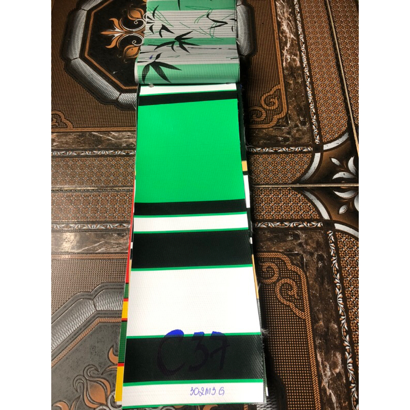 Bạt mái hiên nhựa PVC mẫu lá trúc 3 lớp dày, dẻo, khổ rộng 1m50, che nắng, che mưa siêu bền không thấm nước