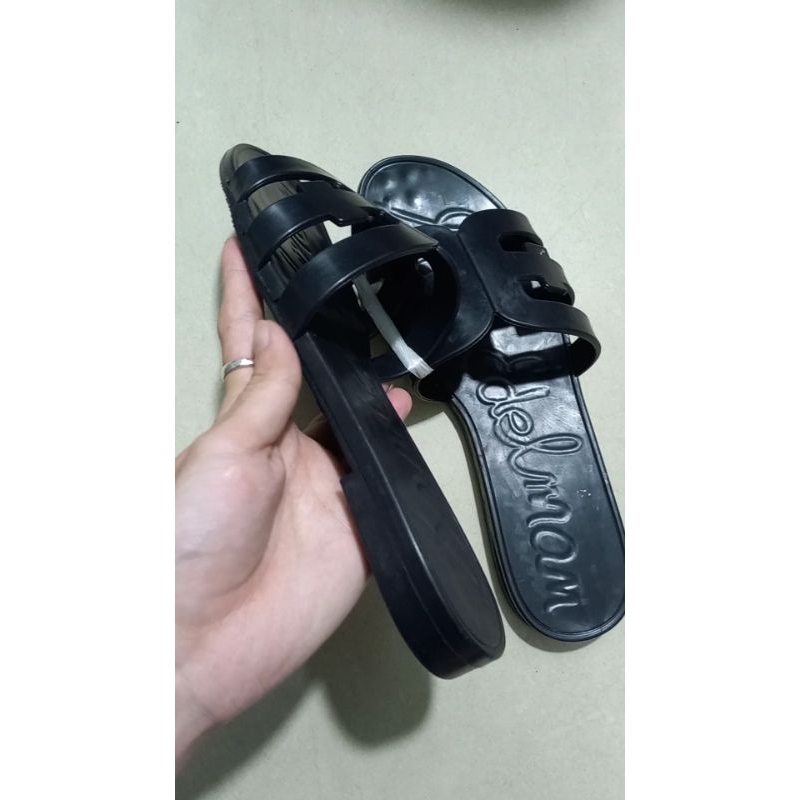 Xăng đan đế bằng Sam Edelman , dép nhựa quai chữ H xịn, nhẹ, đi mưa thoải mái