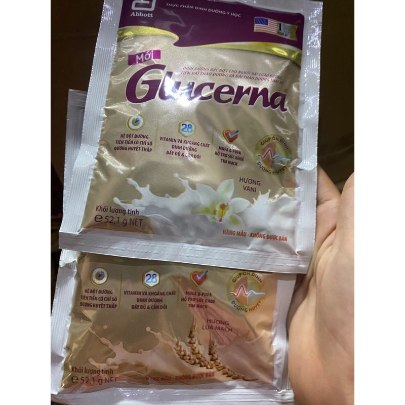 Combo 30 gói sữa glucerna 52,1g mỗi gói
