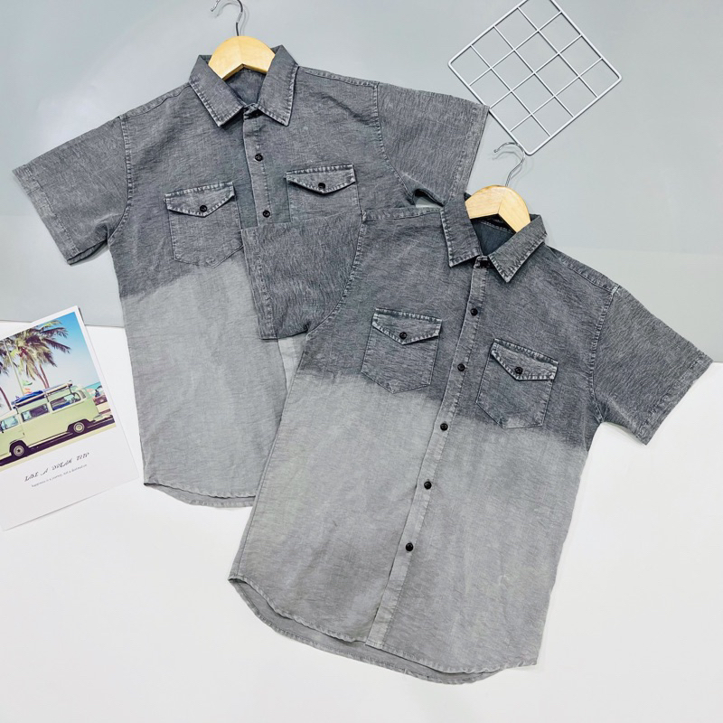 CHUẨN XỊN~ ÁO SƠ MI NAM TAY DÀI ĐŨI WASH DEMI SMTD