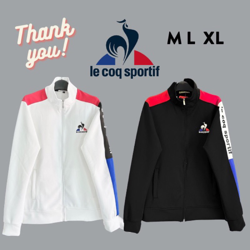 Áo khoác Thun lạnh Umi Thể Thao Cao Cấp LE COQ SPORTIF logo con gà sọc vai xanh đỏ form rộng nam nữ (HK009)