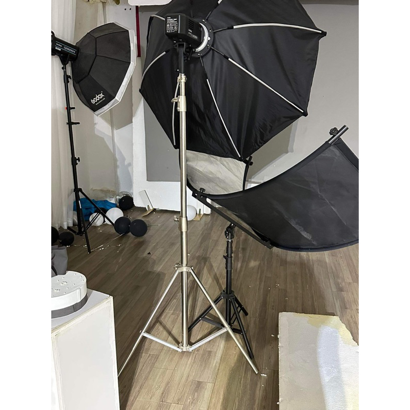 Chân đèn inox 2m8