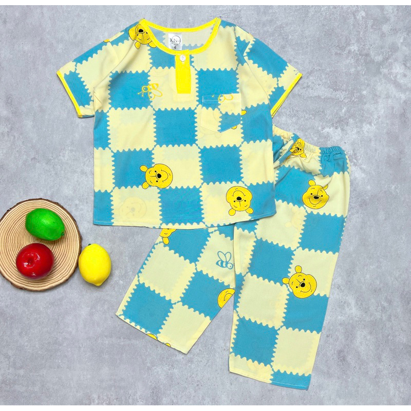 Bộ tole/lanh bé trai tay ngắn quần dài - KN Kids