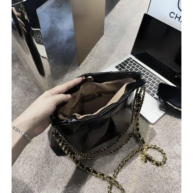 túi tote #cnk hobo shopping kèm ví quai da dây xích siêu hot 30cm