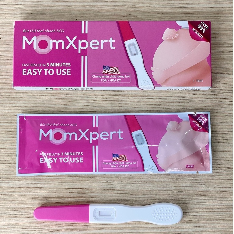 Bút thử thai nhanh hCG MomXpert Tất Thành Pharma