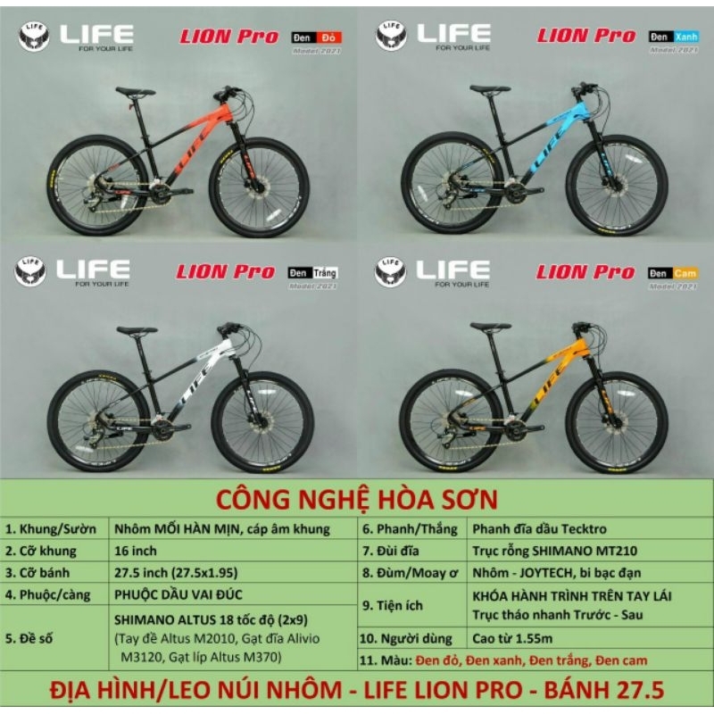 Xe đạp life lion pro